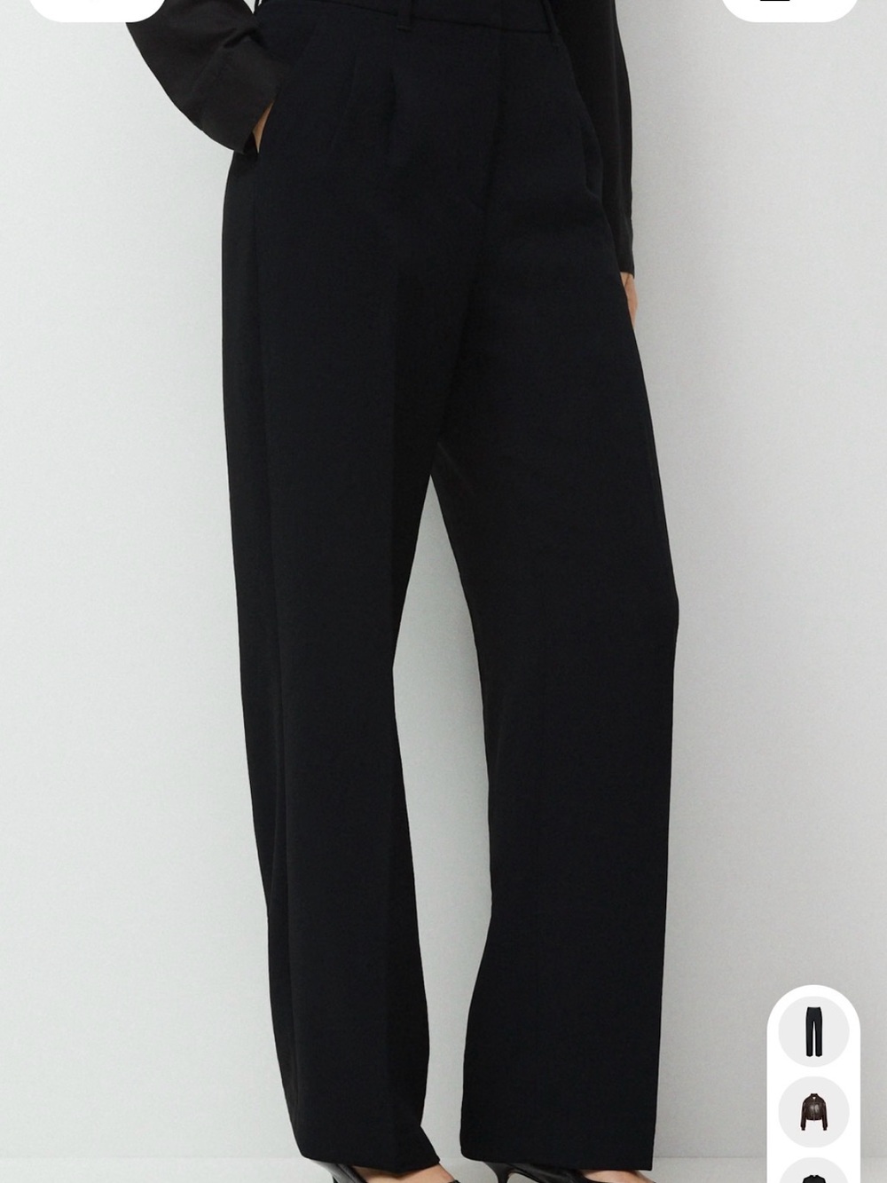 Aritzia effortless black pants